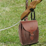 Maxbell Retro Pouch Bag Style Backpack Pockets Cosplay Costume Brown 1