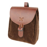 Maxbell Retro Pouch Bag Style Backpack Pockets Cosplay Costume Brown 2