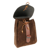 Maxbell Retro Pouch Bag Style Backpack Pockets Cosplay Costume Brown 2