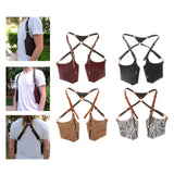 Maxbell Underarm Strap Wallet Pocket Purse Pack Riding Safety Phone Shoulder Pouch Brown