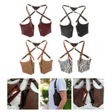 Maxbell Underarm Strap Wallet Pocket Purse Pack Riding Safety Phone Shoulder Pouch Brown