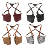 Maxbell Underarm Strap Wallet Pocket Purse Pack Riding Safety Phone Shoulder Pouch Brown