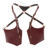 Maxbell Underarm Strap Wallet Pocket Purse Pack Riding Safety Phone Shoulder Pouch Brown