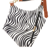 Maxbell Underarm Strap Wallet Pocket Purse Pack Riding Safety Phone Shoulder Pouch White Black Strip