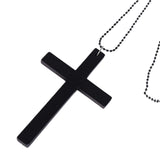 Maxbell Wooden Cross Pendant Necklace Fashion Jewelry Catholic for Religious Gift