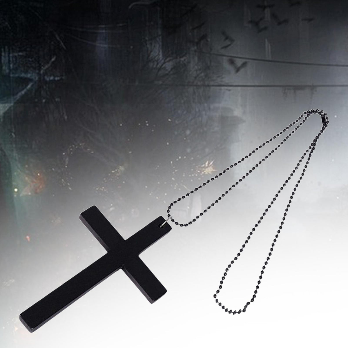Maxbell Wooden Cross Pendant Necklace Fashion Jewelry Catholic for Religious Gift