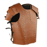 Maxbell PU Costume Cosplay Decors Men Women Gothic Steampunk Knight Body Armors Brown