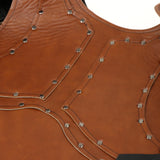 Maxbell PU Costume Cosplay Decors Men Women Gothic Steampunk Knight Body Armors Brown