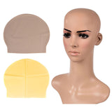 Maxbell Skinhead Cap Costume Fake Bald Head for Fancy Dress Halloween Men Ladies coffee