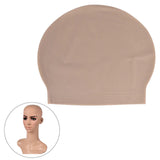 Maxbell Skinhead Cap Costume Fake Bald Head for Fancy Dress Halloween Men Ladies coffee