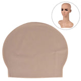 Maxbell Skinhead Cap Costume Fake Bald Head for Fancy Dress Halloween Men Ladies coffee