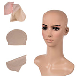 Maxbell Skinhead Cap Costume Fake Bald Head for Fancy Dress Halloween Men Ladies coffee