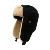 Maxbell Winter Bomber Hat Ski Caps Hiking Warm Windproof Unisex Trooper Trapper Hat Black