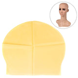 Maxbell Skinhead Cap Costume Fake Bald Head for Fancy Dress Halloween Men Ladies yellow