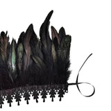 Maxbell Gothic Feather Choker Shoulder Wrap Cape Masquerade Party Shawl Shrug Faux scarf