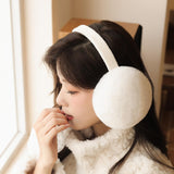 Maxbell Ear Muffs Earmuffs Super Headband Winter Ear Warmer for Outdoor Camping White