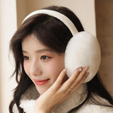 Maxbell Ear Muffs Earmuffs Super Headband Winter Ear Warmer for Outdoor Camping White