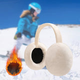 Maxbell Ear Muffs Earmuffs Super Headband Winter Ear Warmer for Outdoor Camping White