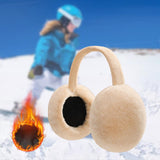 Maxbell Ear Muffs Earmuffs Super Headband Winter Ear Warmer for Outdoor Camping Beige