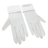 Maxbell Short Satin Gloves Bridal Gloves for Marriage Accessories Banquet Dress