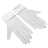 Maxbell Short Satin Gloves Bridal Gloves for Marriage Accessories Banquet Dress