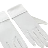 Maxbell Short Satin Gloves Bridal Gloves for Marriage Accessories Banquet Dress