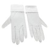 Maxbell Short Satin Gloves Bridal Gloves for Marriage Accessories Banquet Dress