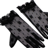 Maxbell Ladies Lace Gloves Versatile Formal Summer Female for Evening Dresses