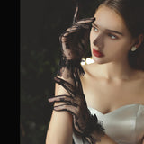 Maxbell Ladies Lace Gloves Versatile Formal Summer Female for Evening Dresses