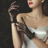 Maxbell Women Bride Gloves Prom Costume Accessories Props Elegant for Wedding Dance