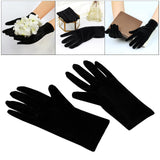 Maxbell Fashion Short Velvet Gloves Full Finger Wrist Length for Party Opera Women