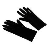 Maxbell Fashion Short Velvet Gloves Full Finger Wrist Length for Party Opera Women