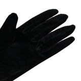 Maxbell Fashion Short Velvet Gloves Full Finger Wrist Length for Party Opera Women