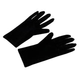 Maxbell Fashion Short Velvet Gloves Full Finger Wrist Length for Party Opera Women