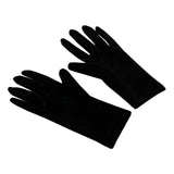 Maxbell Fashion Short Velvet Gloves Full Finger Wrist Length for Party Opera Women