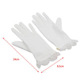 Maxbell Bridal Gloves Bridesmaid Ruffle Finger Short Satin Gloves for Opera