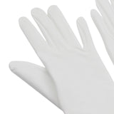 Maxbell Bridal Gloves Bridesmaid Ruffle Finger Short Satin Gloves for Opera