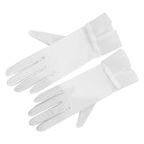 Maxbell Wedding Bride Dress Gloves Ladies Bridal Gloves Full Fingers for Cosplay