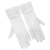Maxbell Wedding Bride Dress Gloves Ladies Bridal Gloves Full Fingers for Cosplay