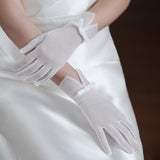 Maxbell Wedding Bride Dress Gloves Ladies Bridal Gloves Full Fingers for Cosplay