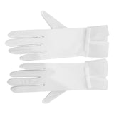 Maxbell Wedding Bride Dress Gloves Ladies Bridal Gloves Full Fingers for Cosplay