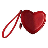 Maxbell Small Heart Shaped Purse with Hand Strap PU Leather for Girls Women Ladies