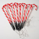 Maxbell Candy Cane Lights Decor LED Lamp Easy to Install for Christmas Yard Pathway 8 Lamps