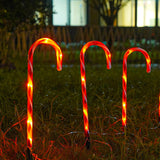 Maxbell Candy Cane Lights Decor LED Lamp Easy to Install for Christmas Yard Pathway 8 Lamps