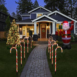 Maxbell Candy Cane Lights Decor LED Lamp Easy to Install for Christmas Yard Pathway 4 Lamps