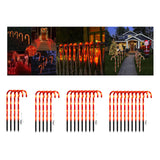 Maxbell Candy Cane Lights Decor LED Lamp Easy to Install for Christmas Yard Pathway 4 Lamps