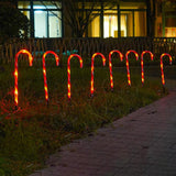 Maxbell Candy Cane Lights Decor LED Lamp Easy to Install for Christmas Yard Pathway 4 Lamps