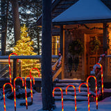 Maxbell Candy Cane Lights Decor LED Lamp Easy to Install for Christmas Yard Pathway 10 Lamps