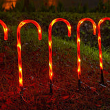 Maxbell Candy Cane Lights Decor LED Lamp Easy to Install for Christmas Yard Pathway 5 Lamps