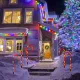 Maxbell Candy Cane Lights Decor LED Lamp Easy to Install for Christmas Yard Pathway 5 Lamps